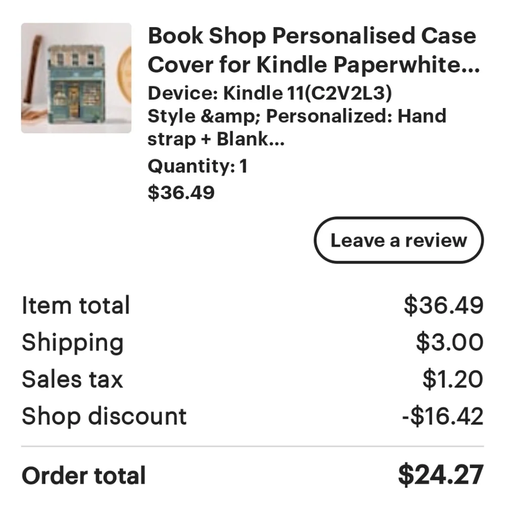 Kindle case cover